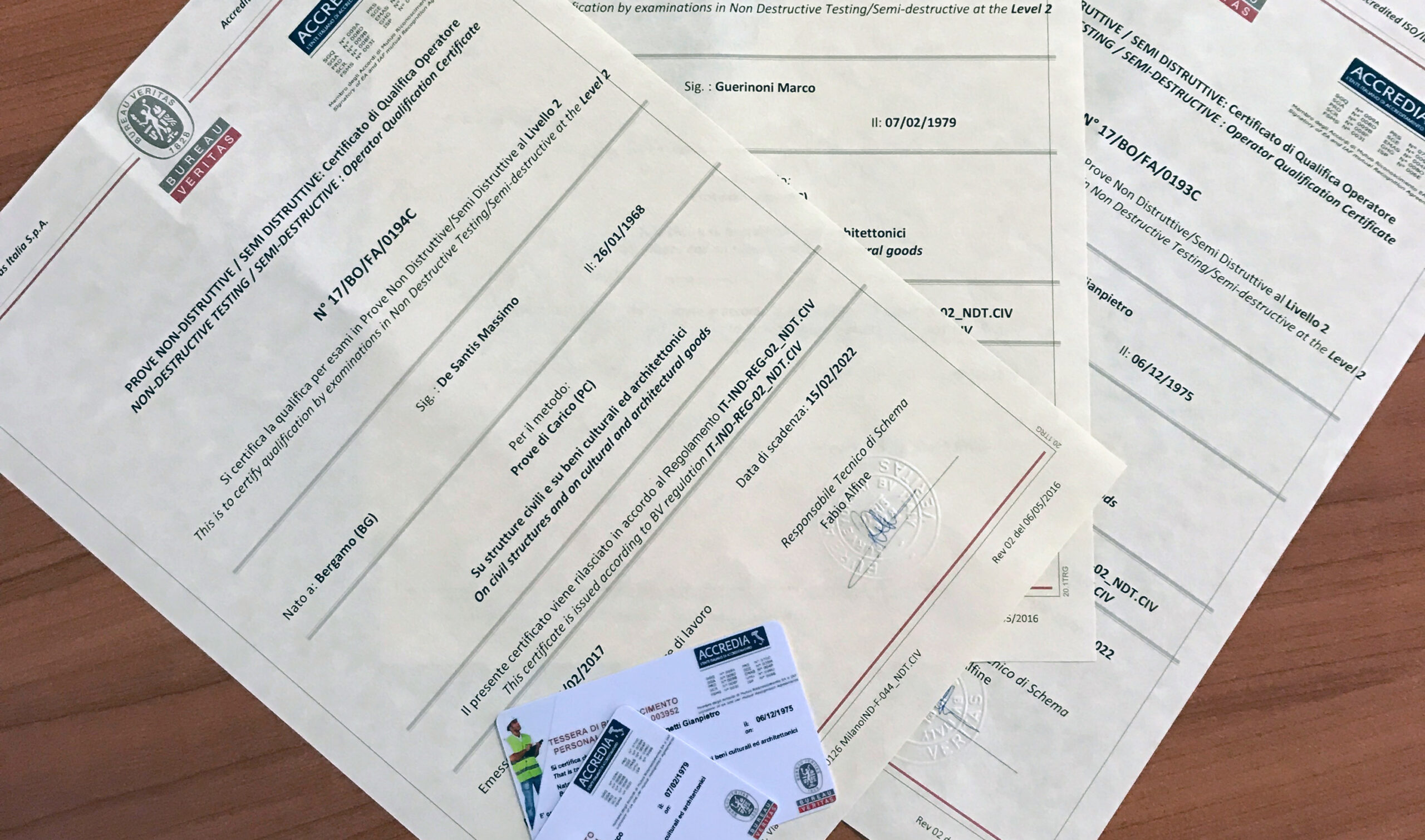 Tecnici qualificati di II° livello